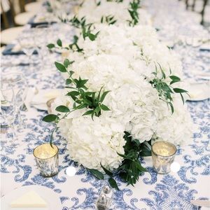 10 count | White Hydrangeas Floral Wedding Bouquet Flower with stems ~ New